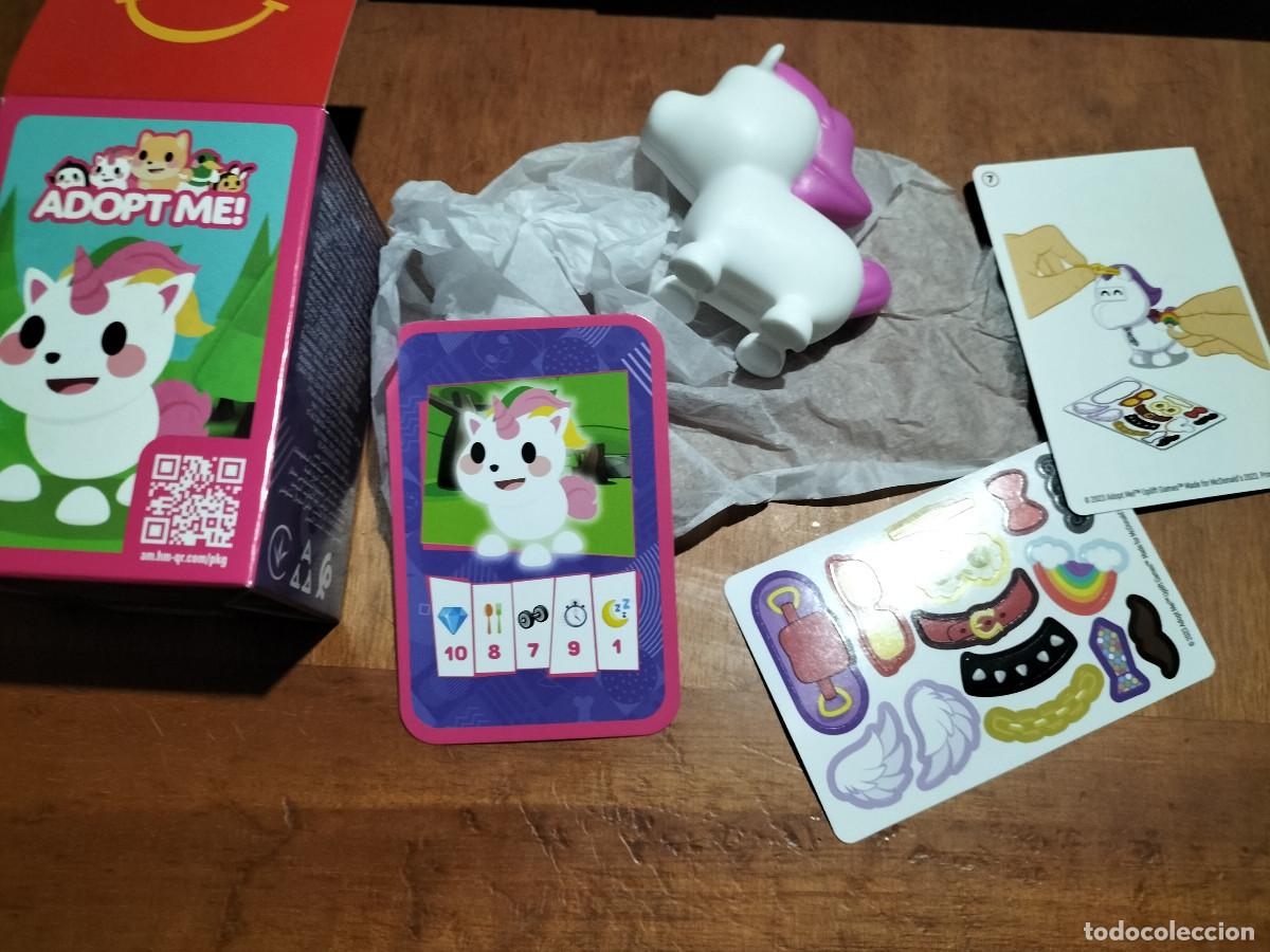 Figure di Gomma e PVC: ADOPT ME!. HAPPY MEALS. MCDONALD&acute;S. SIN USAR. COMO SE VE EN LA FOTO B-4