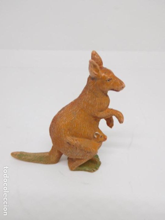Figuras de Borracha e PVC: M69 Figura en goma Pech Hermanos canguro con cr&iacute;a
