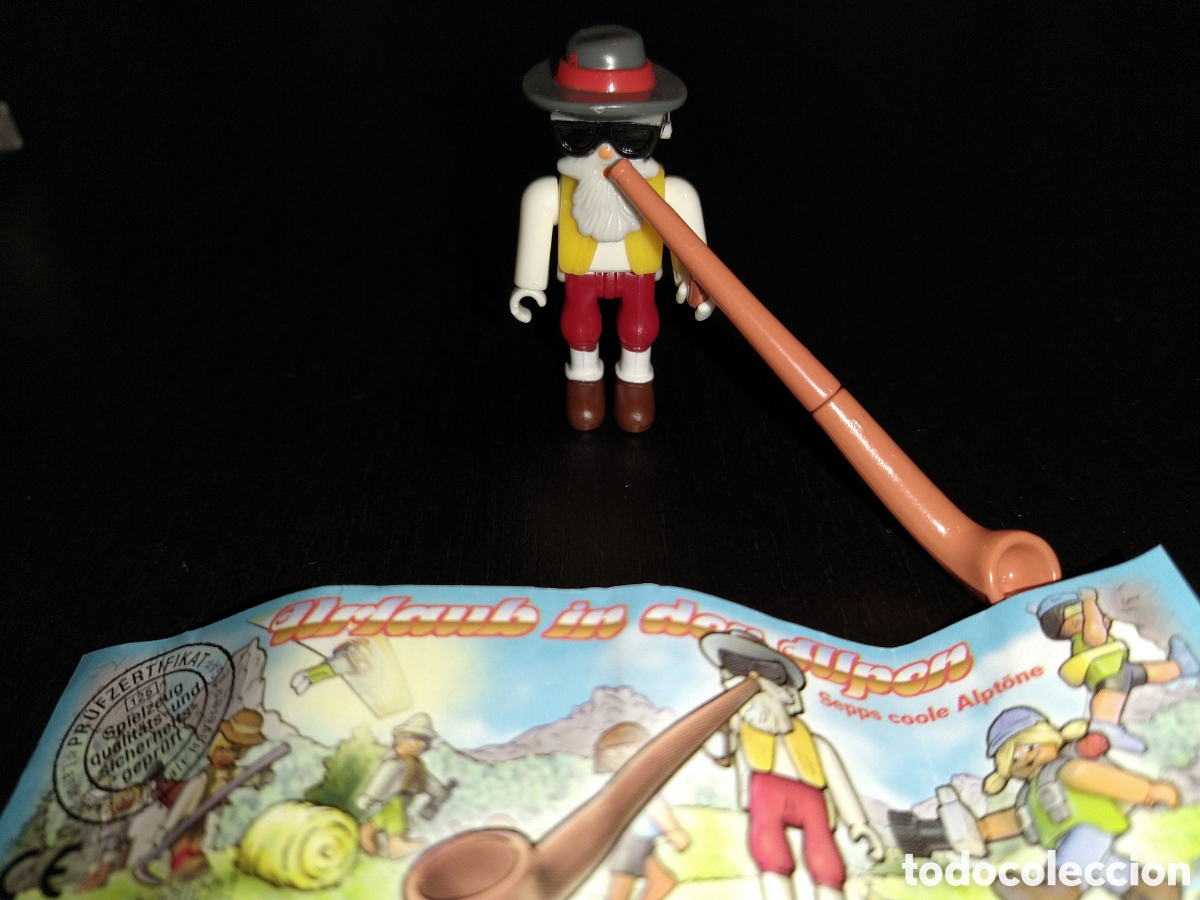 Figurines en Caoutchouc et PVC: Kinder Ferrero 484E personas articuladas vacaciones en los alpes 2001 1 fig. + 1 bpz