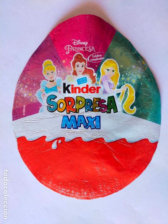 Figurines en Caoutchouc et PVC: CENICIENTA+BELLA+RAPUNZEL - PRINCESA DISNEY - ENVOLTORIO METALICO HUEVO SORPRESA MAXI KINDER 2021