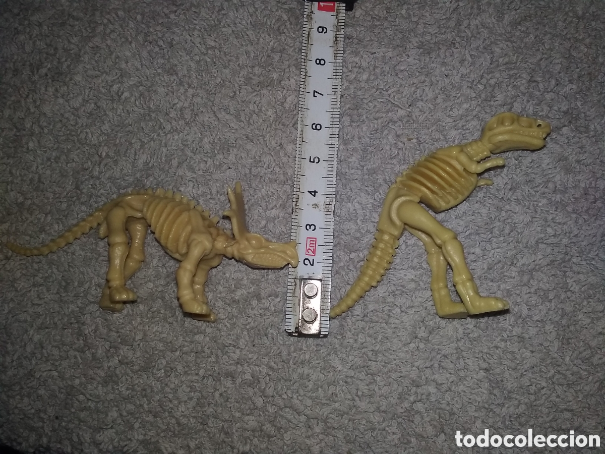 Figuras de goma y PVC: LOTE 44 PEQUE&Ntilde;OS DINOSAURIOS ESQUELETOS - Foto 8
