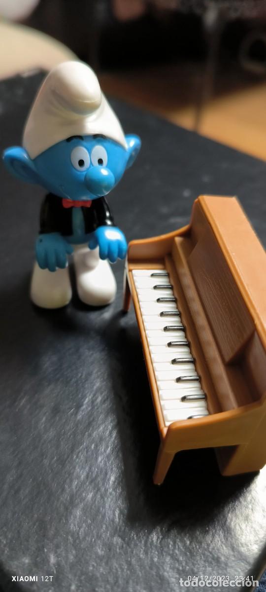 Figuras de goma y PVC: PITUFO PIANISTA - Foto 2