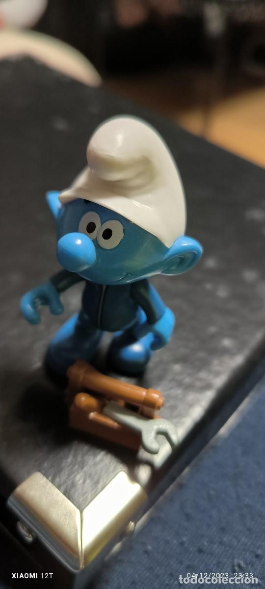 Figuras de Goma y PVC: PITUFO MEC&Aacute;NICO