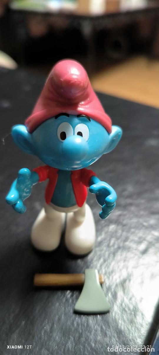 Figuras de Goma y PVC: PITUFO LE&Ntilde;ADOR