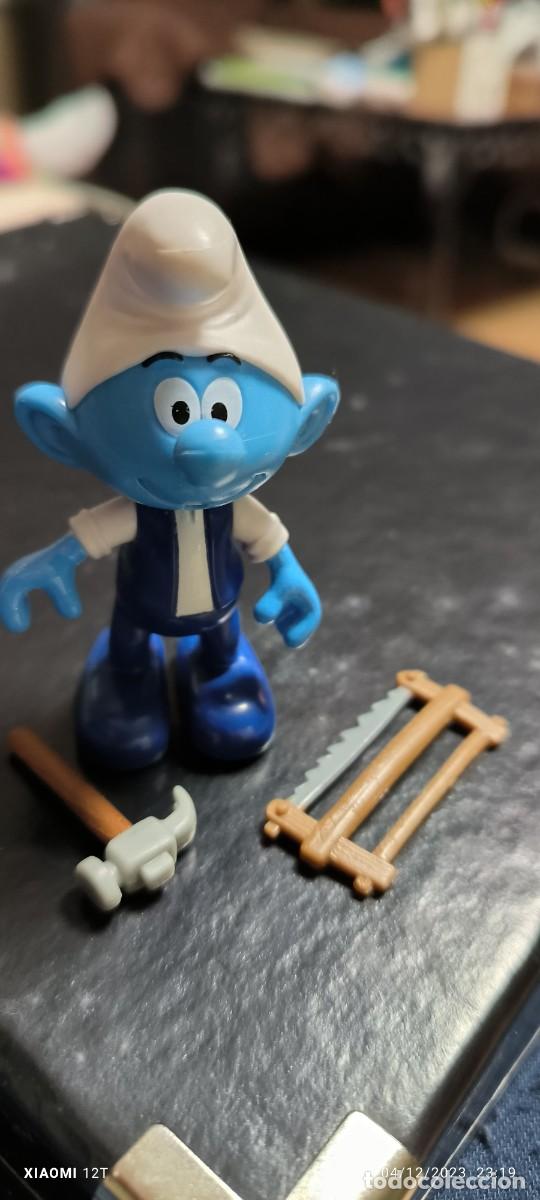 Figuras de Goma y PVC: PITUFO CARPINTERO