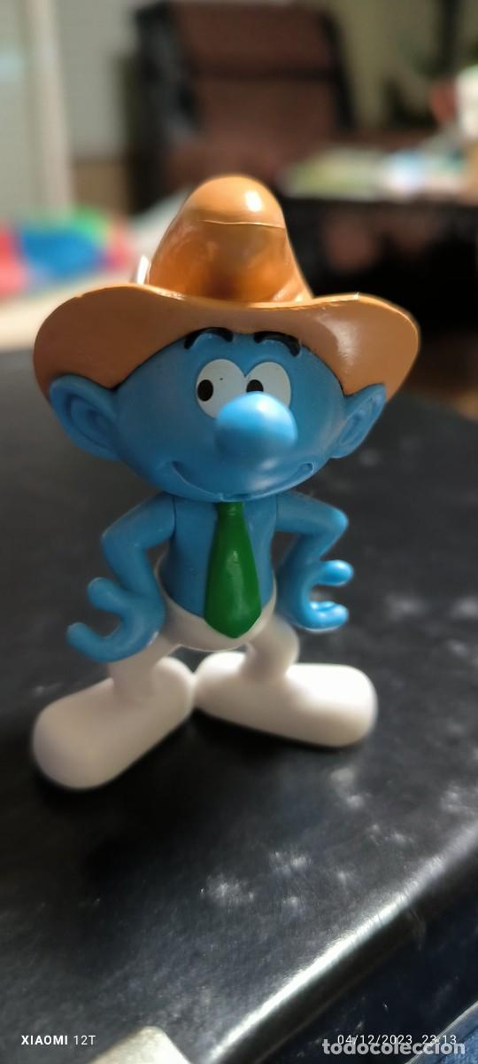 Figuras de Goma y PVC: PITUFO PERIODISTA