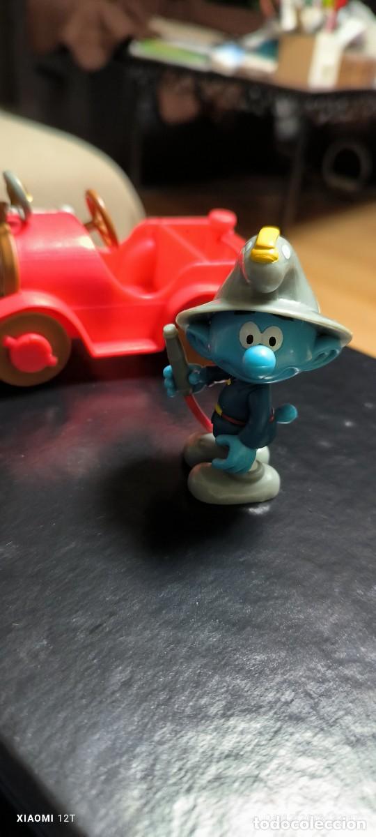Figuras de goma y PVC: BOMBERO Y COCHE DE BOMBEROS - Foto 2