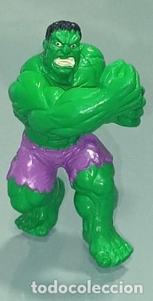 Figuras de goma y PVC: FIGURA SUPER HEROE MARVEL - HULK - ALTURA 6 cms - Foto 1