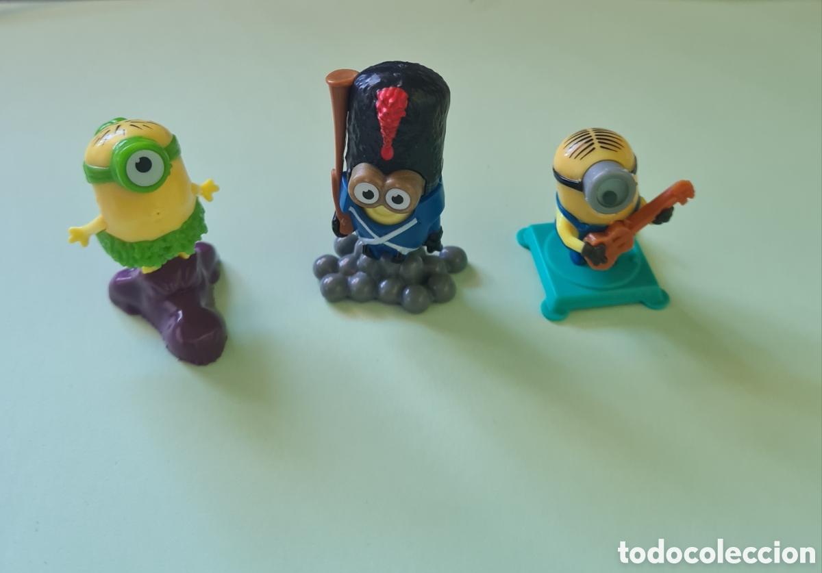 Figuras de goma Kinder: 3 figuras Minions KINDER - Foto 1
