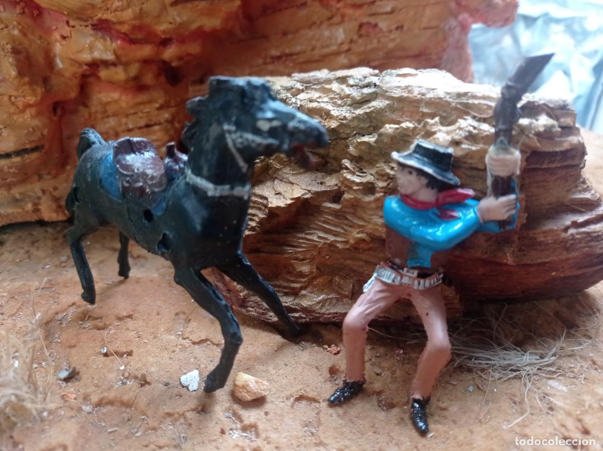 Figuras de goma y PVC: Vaquero y caballo de jecsan - Foto 3