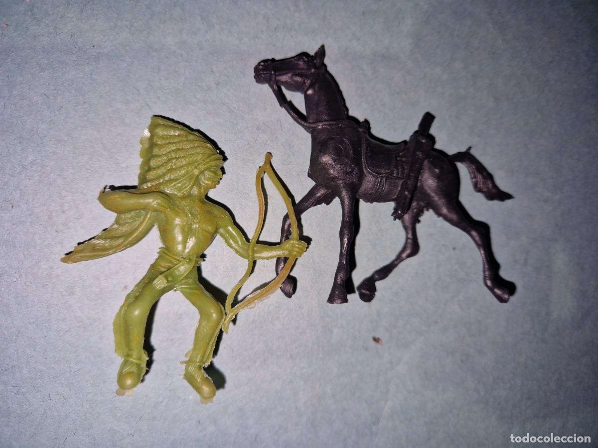 Figuras de goma y PVC: INDIO Y CABALLO DE COMANSI - Foto 2