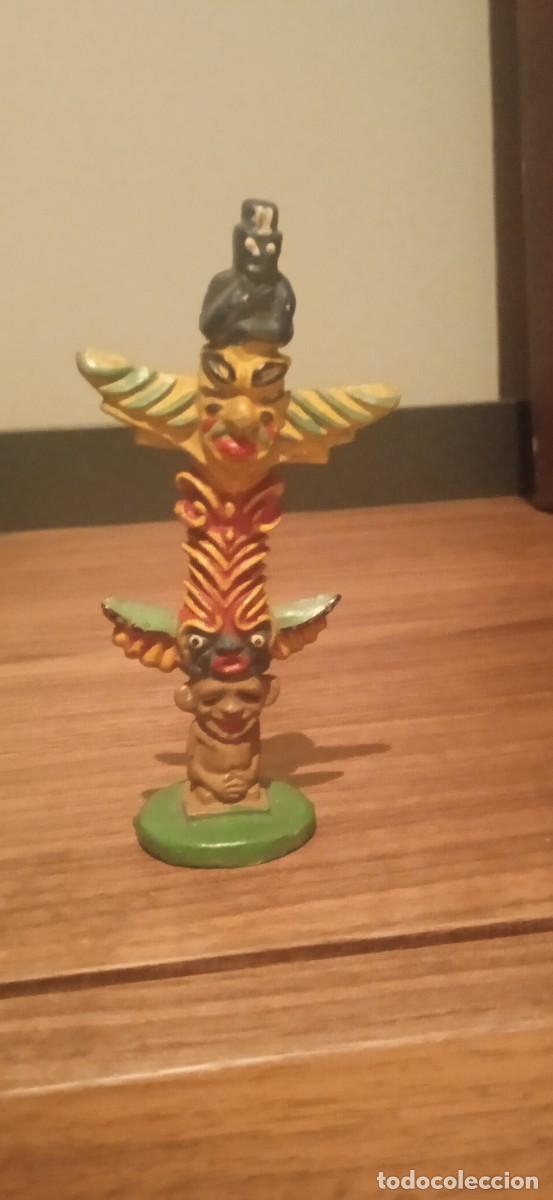 Figuras de goma y PVC: Antiguo Totem indio de Reamsa. Ref. 48 - Foto 1