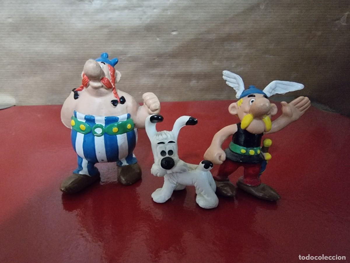 Figuras de goma y PVC: Figuras PVC.Asterix,Obelix e Idefix.Comics Spain - Foto 1