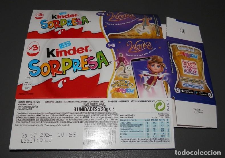 Figuras de goma Kinder: PACK -KINDER WONKA-ESP/POR - Foto 1