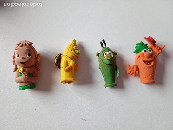 Gummi- und PVC-Figuren: LOS FRUITIS MU&Ntilde;ECOS GOMA CAPUCHONES DE LAPIZ COMO SE MUESTRA EN FOTO