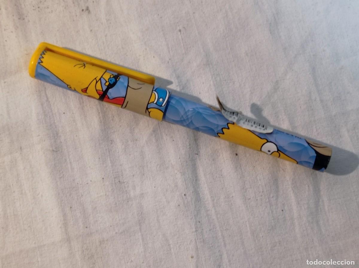 Figuras de goma y PVC: Bol&iacute;grafo sin uso bart Simpson - Foto 1