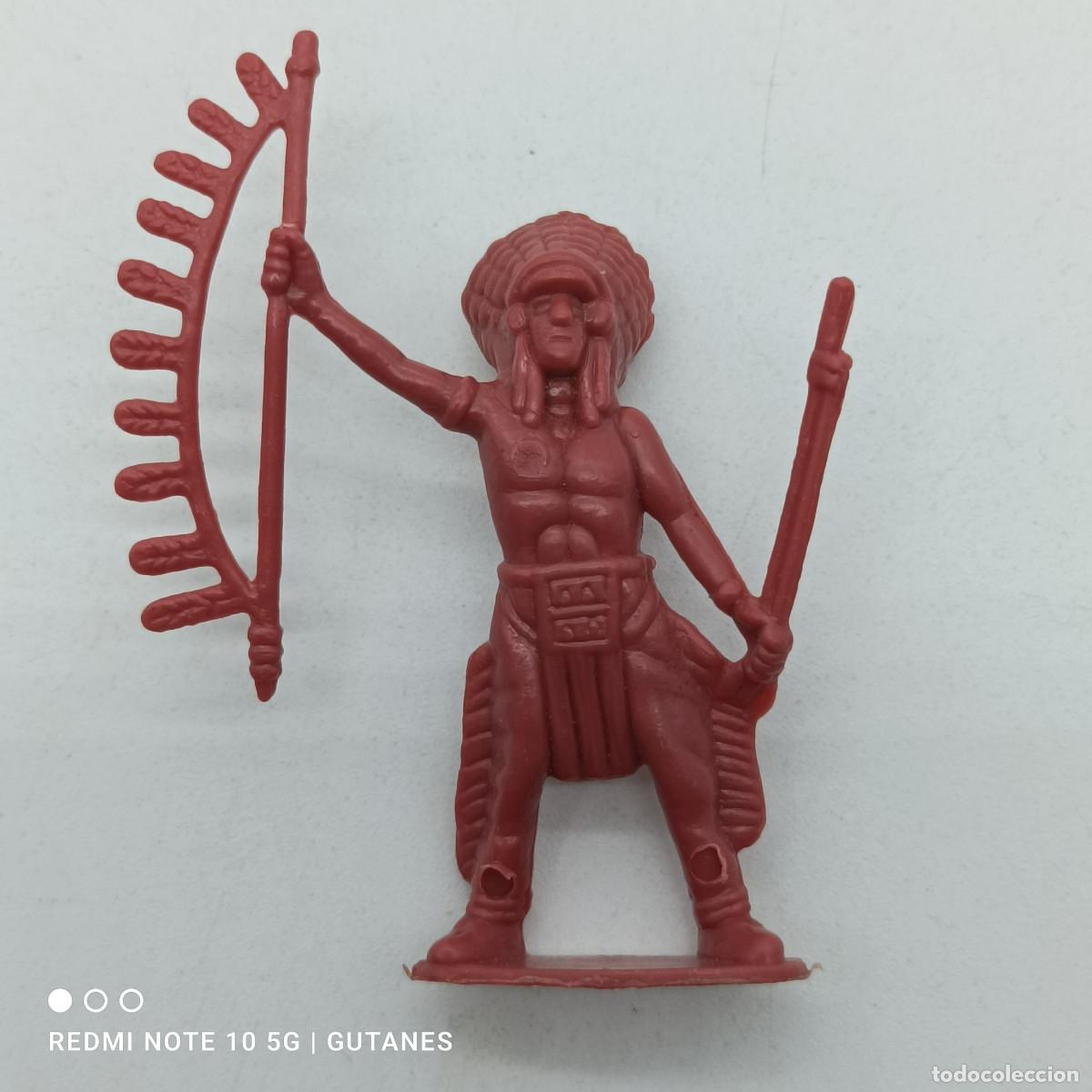 Figuras de goma y PVC: FIGURA INDIO ROJO - Foto 1