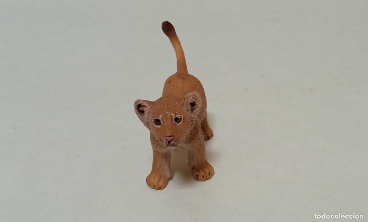 Figuras de goma y PVC: Figura Schleich - Cr&iacute;a Le&oacute;n - Foto 1