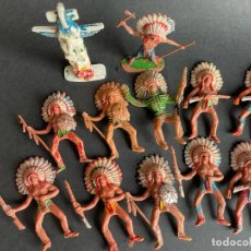 Figuras de Goma y PVC: LOTE INDIOS Y TOTEM - FIGURAS GOMA - PVC (COMANSI - GOMARSA - REAMSA - JECSAN - PECH)