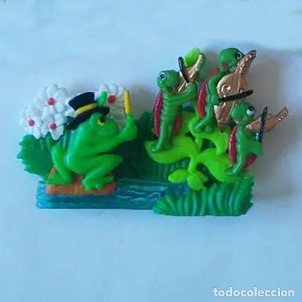 Figuras de Borracha e PVC: kinder ranas sapos musicos orquesta puzle 3d ferrero mu&ntilde;ecos insectos miniatura mini figuritas