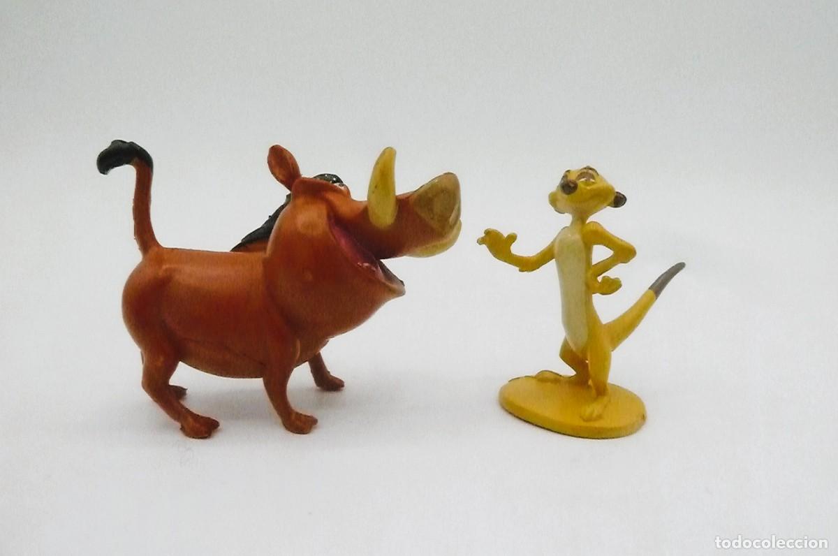 Figuras de goma y PVC: Timon y Pumba. El Rey Le&oacute;n, Disney - Foto 1