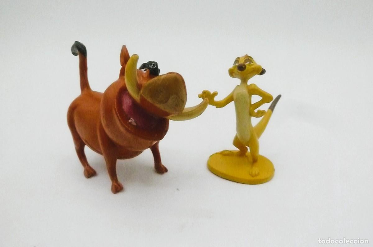 Figuras de goma y PVC: Timon y Pumba. El Rey Le&oacute;n, Disney - Foto 2