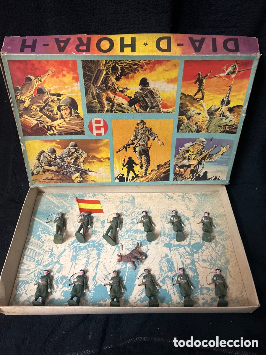 Figuras de goma y PVC: Pech, D&iacute;a D hora H, ej&eacute;rcito espa&ntilde;ol, - Foto 1