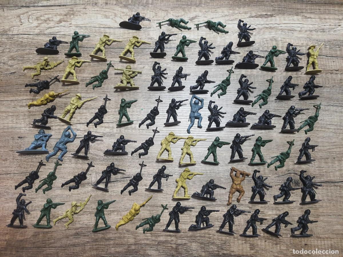 Figuras de Goma y PVC: LOTE DE SOLDADOS DE PL&Aacute;STICO