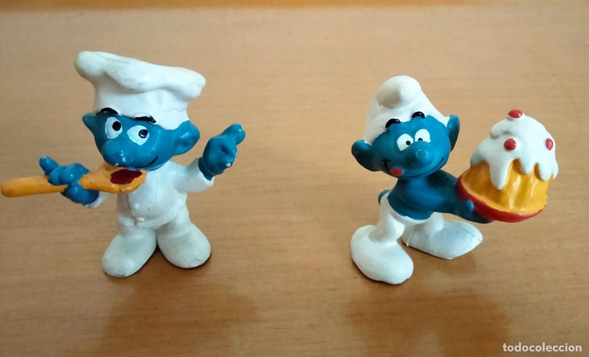 Figuras de goma y PVC: LOTE 7 PITUFOS PROFESIONES - Foto 2