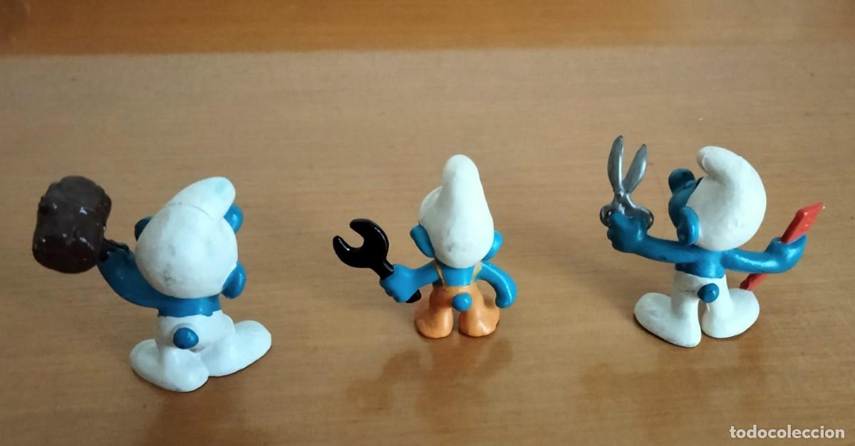 Figuras de goma y PVC: LOTE 7 PITUFOS PROFESIONES - Foto 5
