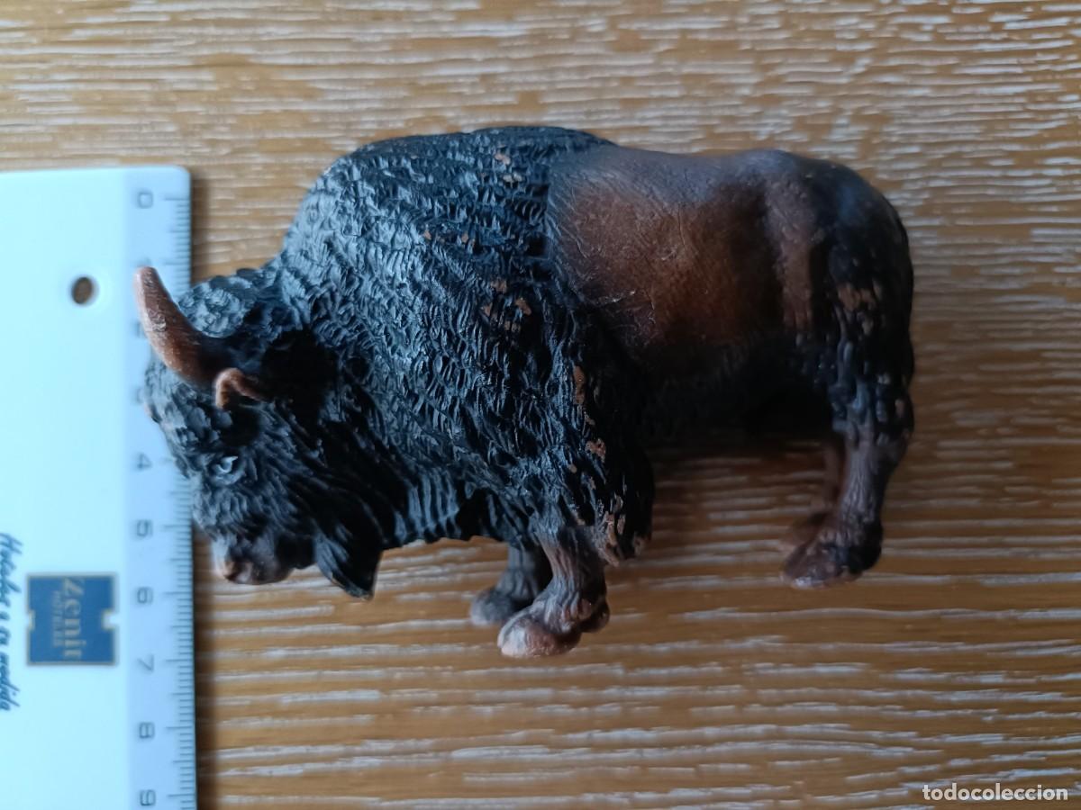 Figuras de goma y PVC: FIGURA BISONTE SCHLEICH GERMANY - Foto 3