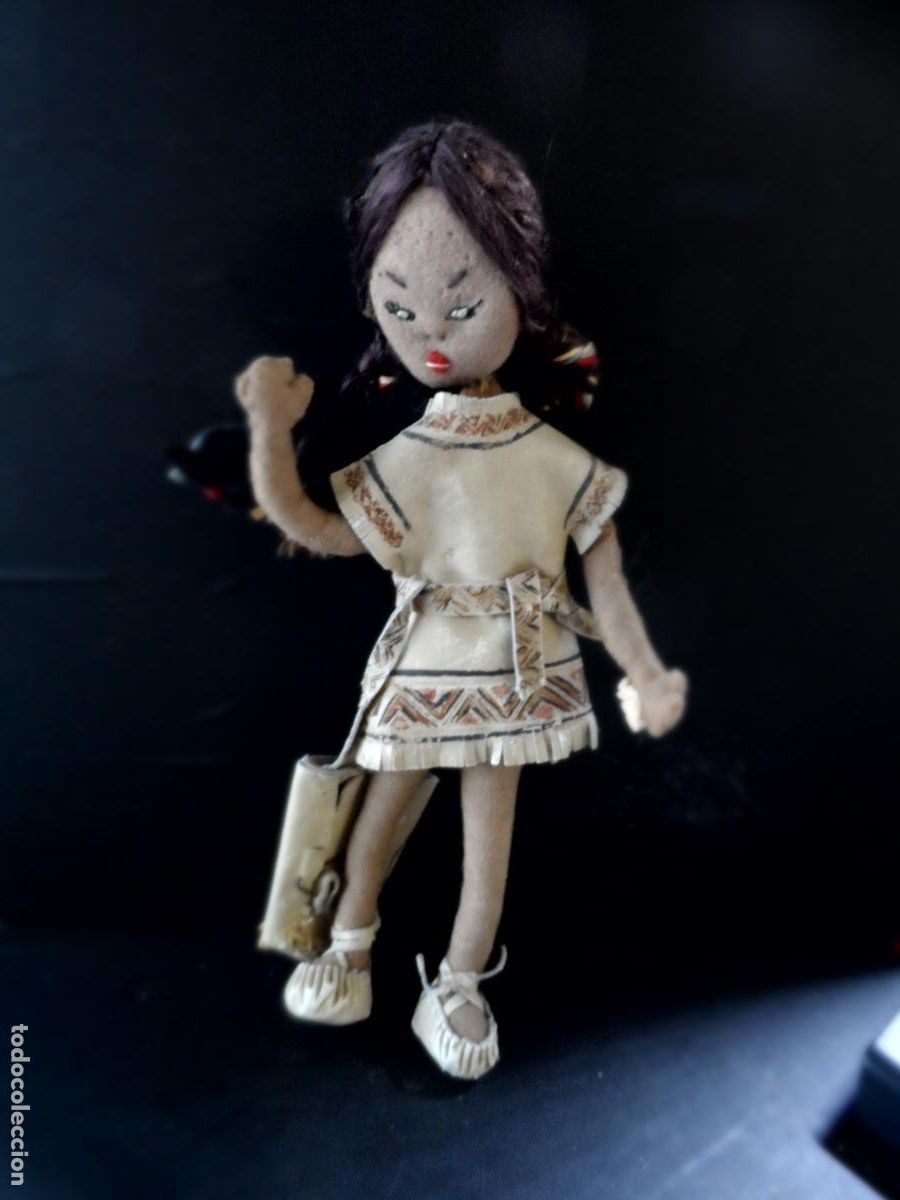 Figuras de goma y PVC: MU&Ntilde;ECA DE TELA ANTIGUAN 20 CMS - Foto 1