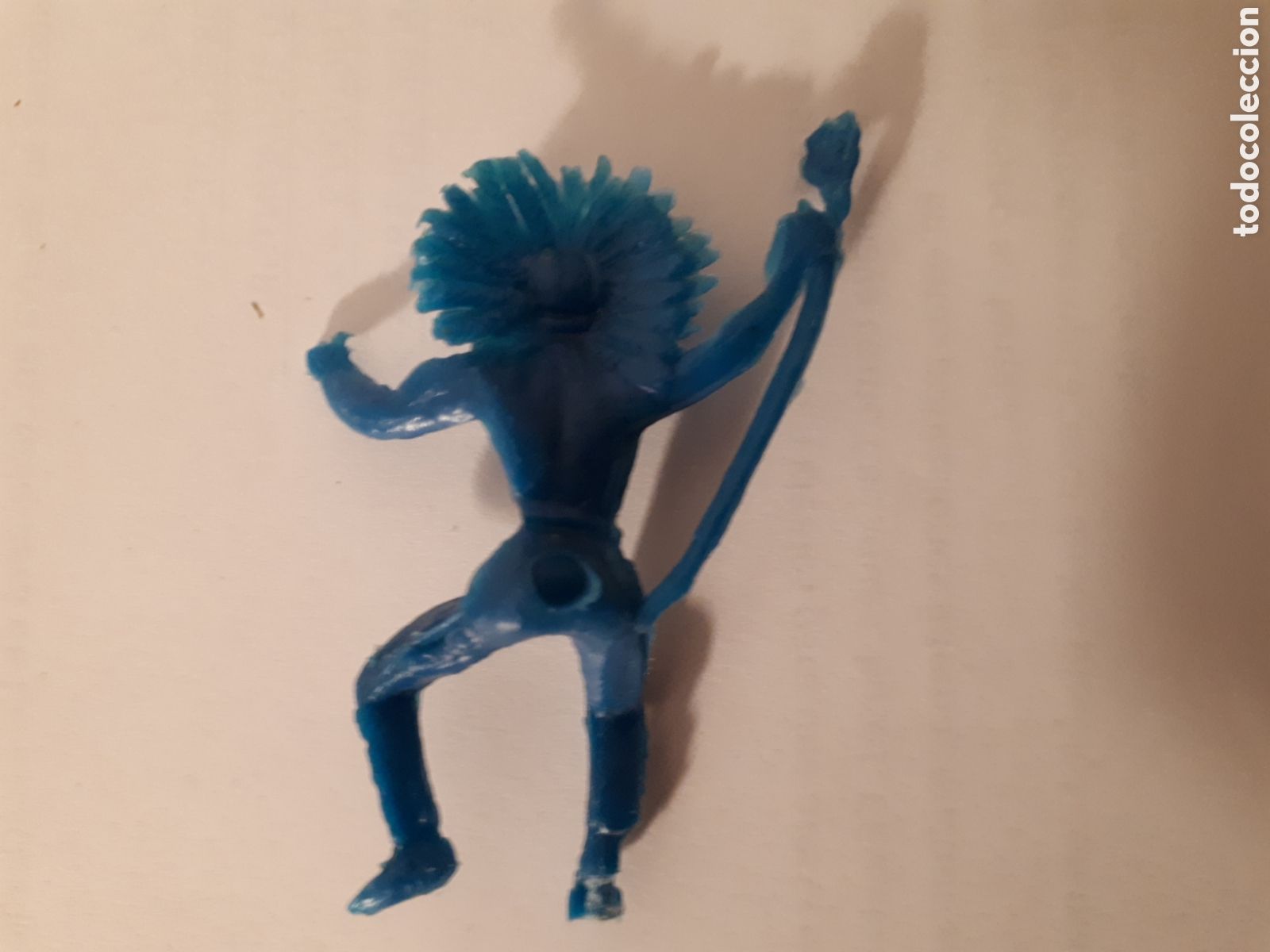 Figuras de goma y PVC: JEFE INDIO AZUL. SIN MARCA - Foto 2