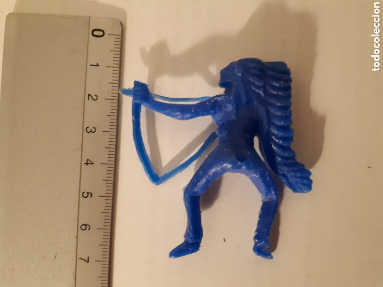 Figuras de goma y PVC: JEFE INDIO AZUL . SIN MARCA - Foto 2