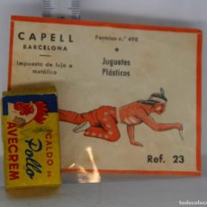 Figuras de Goma y PVC: ETIQUETA PAPEL, ORIGINAL DE CAPELL