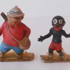 Figuras de Goma y PVC: TEIXIDÓ - 2 FIGURAS PLÁSTICO SERIE EUSTAQUIO MORCILLÓN DEL TBO - MORCILLÓN Y BABALI