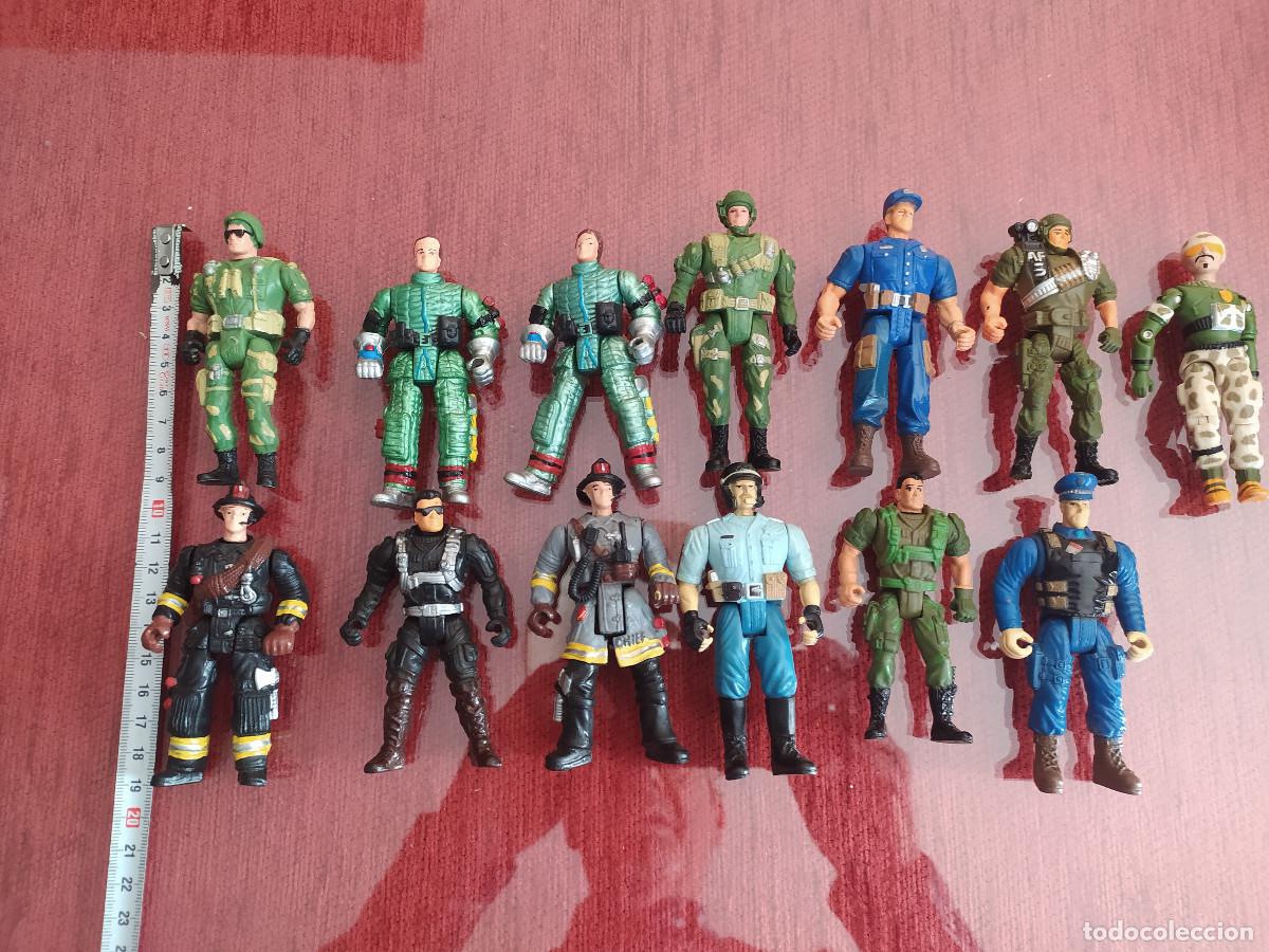 Figuras de goma y PVC: LOTE RASTRO MERCADILLO 13 FIGURAS TAMA&Ntilde;O GIJOE GI JOE