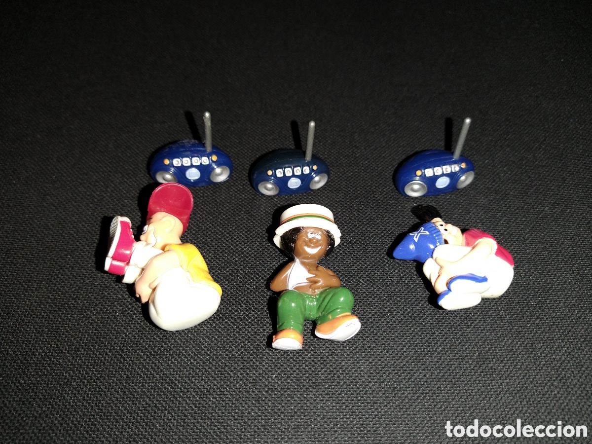 Figuras de goma Kinder: KINDER FERRERO 013 CHICOS BAILE EN CALLE BREAK DANCE AL/EU 2003 COMPLETO 3F SIN BPZ