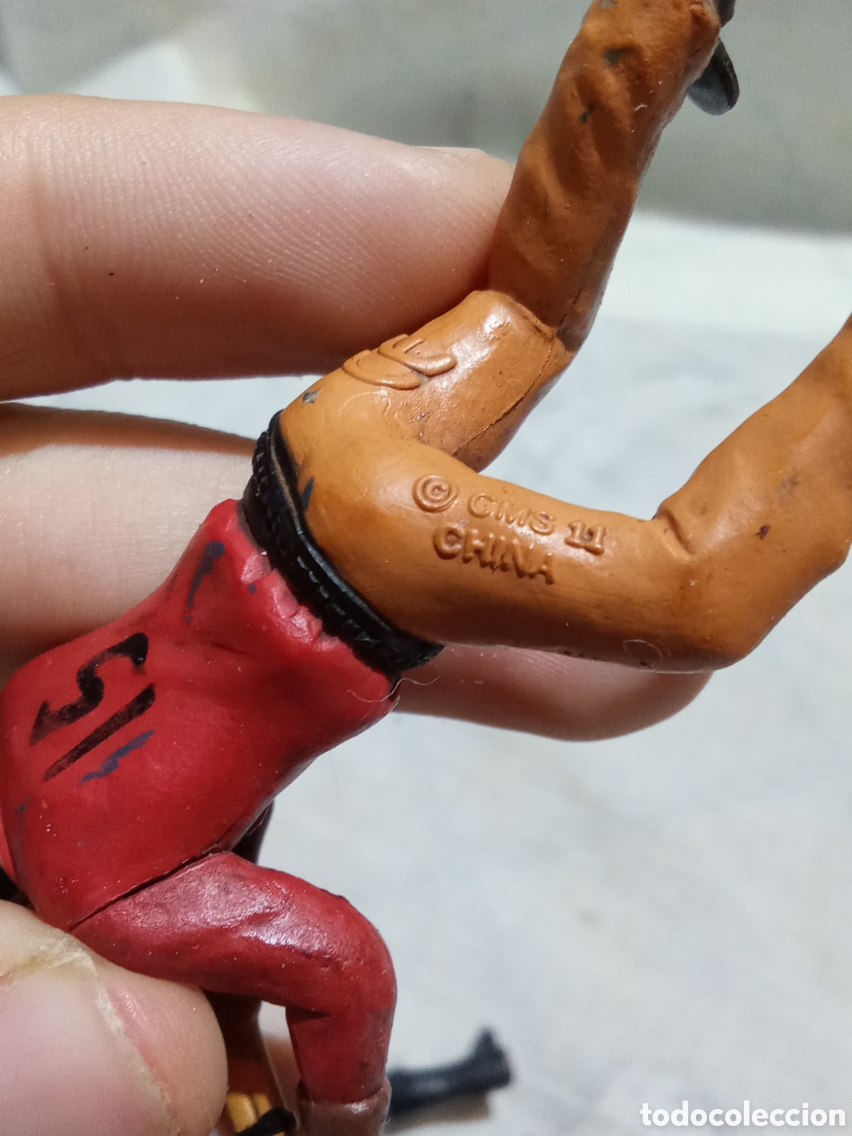 Figuras de goma y PVC: LOTE VAQUEROS Y CABALLO DE COMANSI - Foto 4