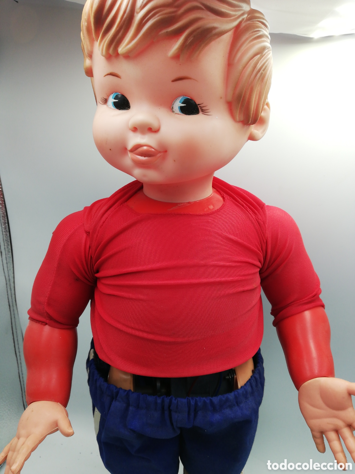 Figuras de goma y PVC: Mu&ntilde;eco chuta balones. - Foto 4