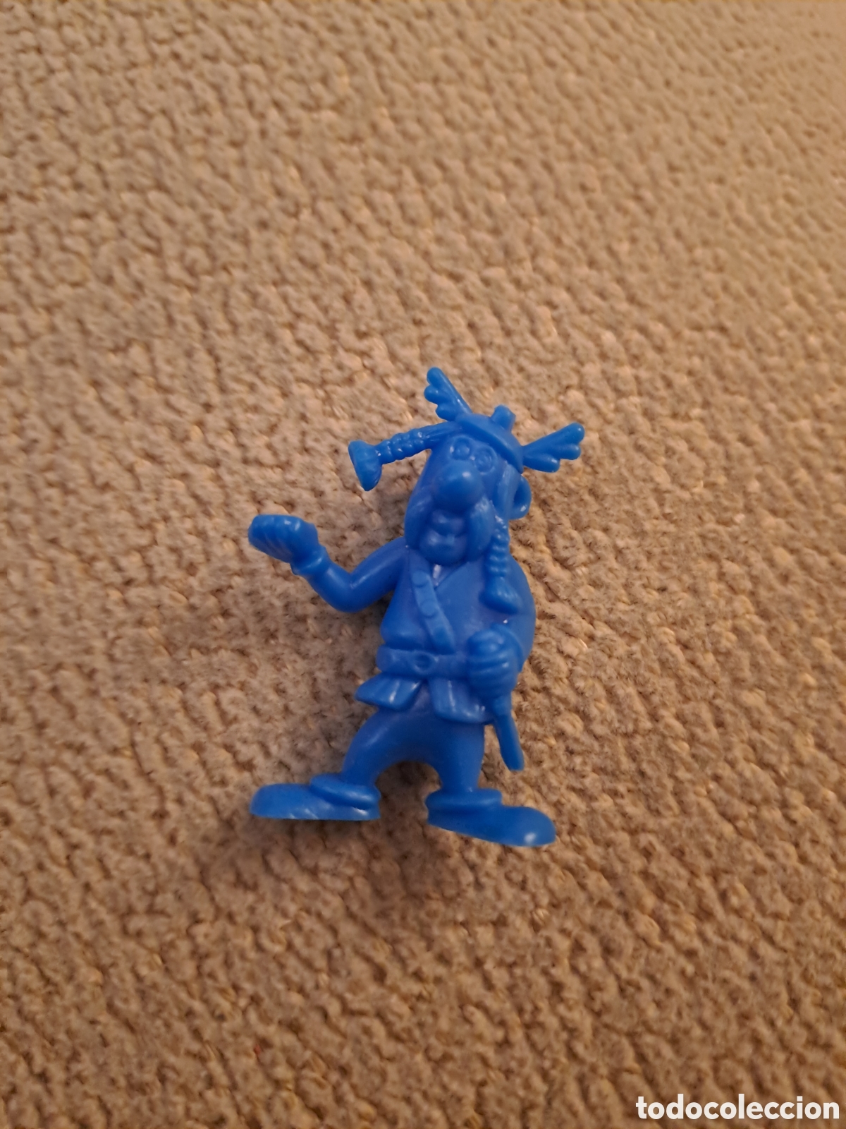Figuras de Borracha e PVC: DUNKIN SERIE AZUL AST&Eacute;RIX Y OBELIX