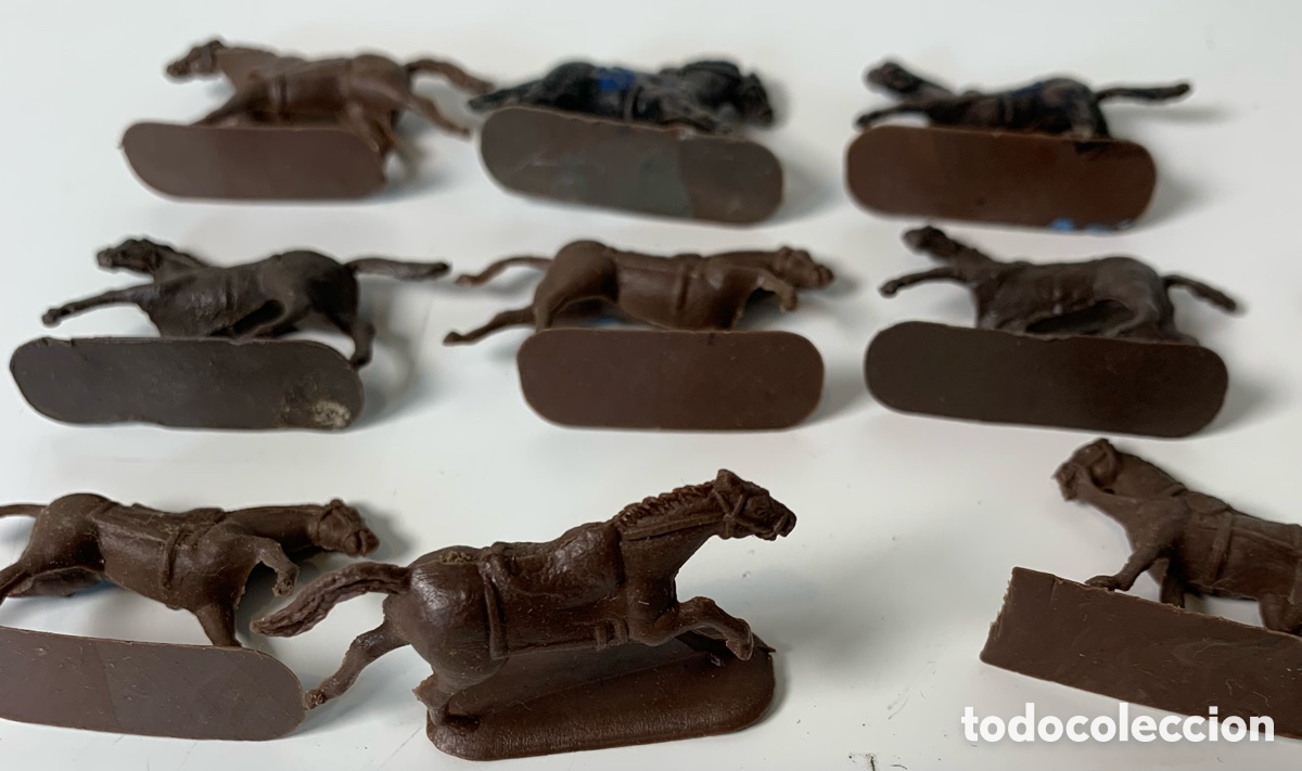 Figuras de goma y PVC: 01_Lote caballos tipo Comansi - Foto 2