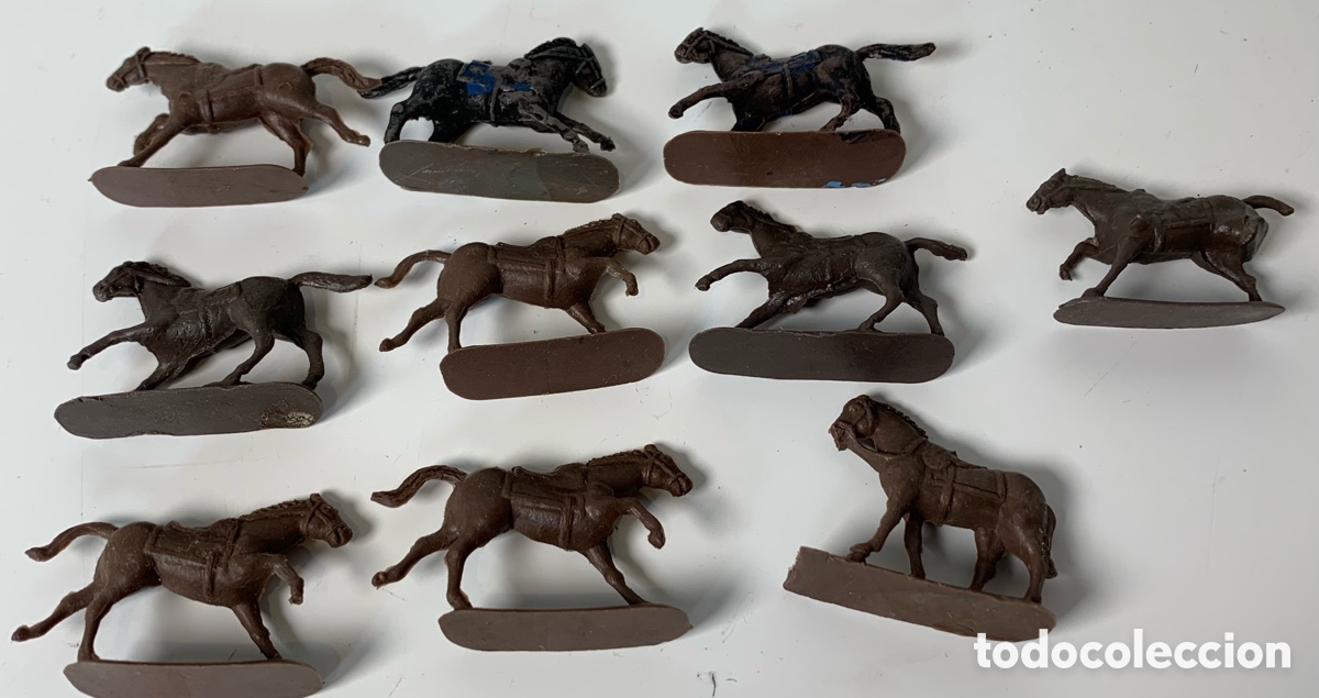 Figuras de goma y PVC: 01_Lote caballos tipo Comansi - Foto 3