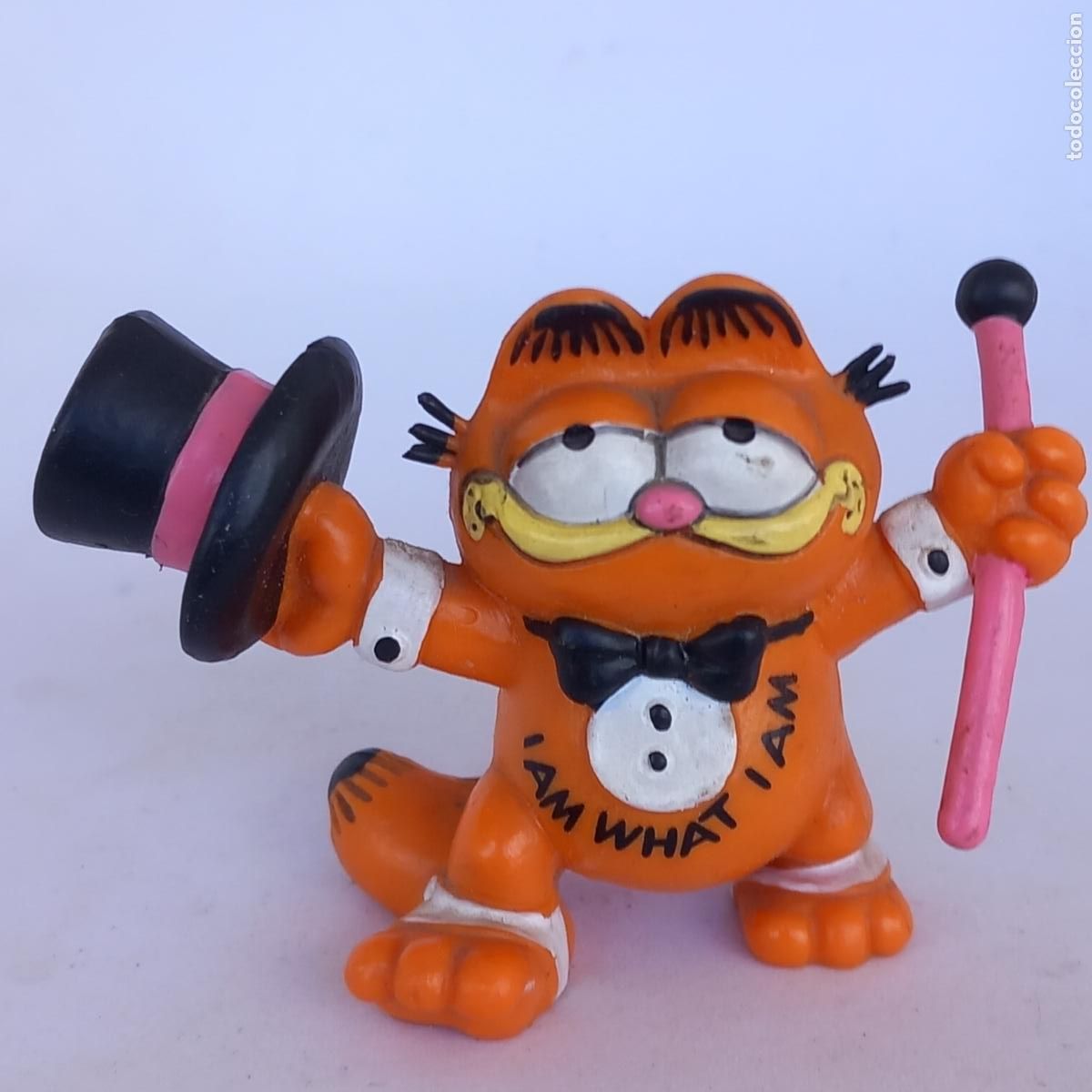 Figuras de goma y PVC: Gato Garfield bully 1978 1981 - Foto 1