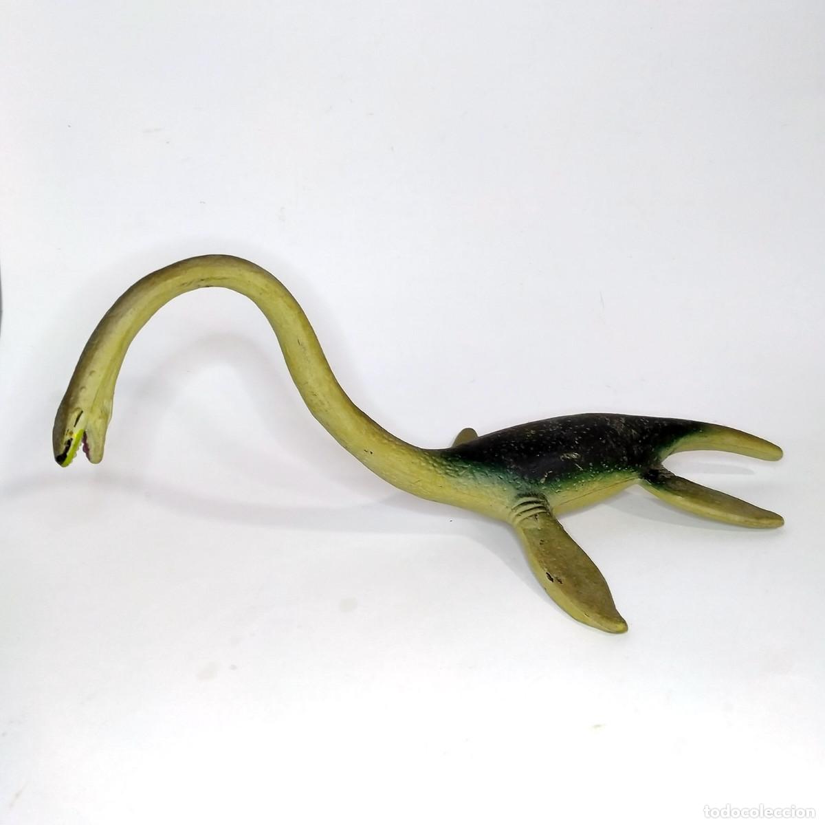 Rubber and PVC Figures: Elasmosaurus figura Salvat 2001 dinosaurios animales prehist&oacute;ricos