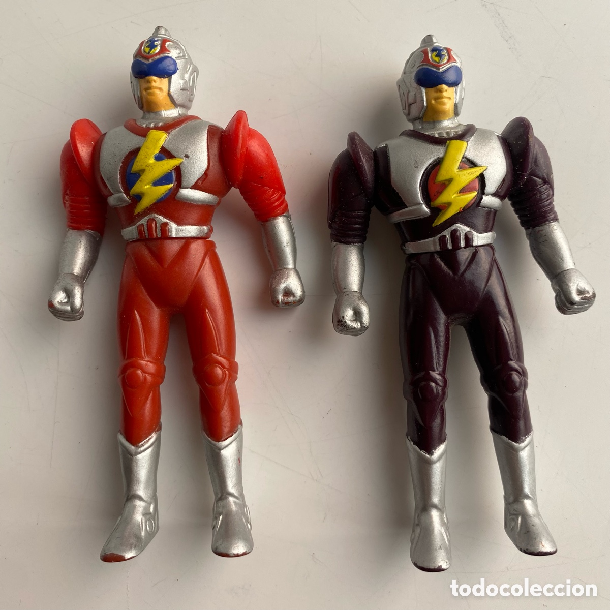 Figuras de goma y PVC: Lote figuras mu&ntilde;ecos Mega Power Fighter - Foto 2