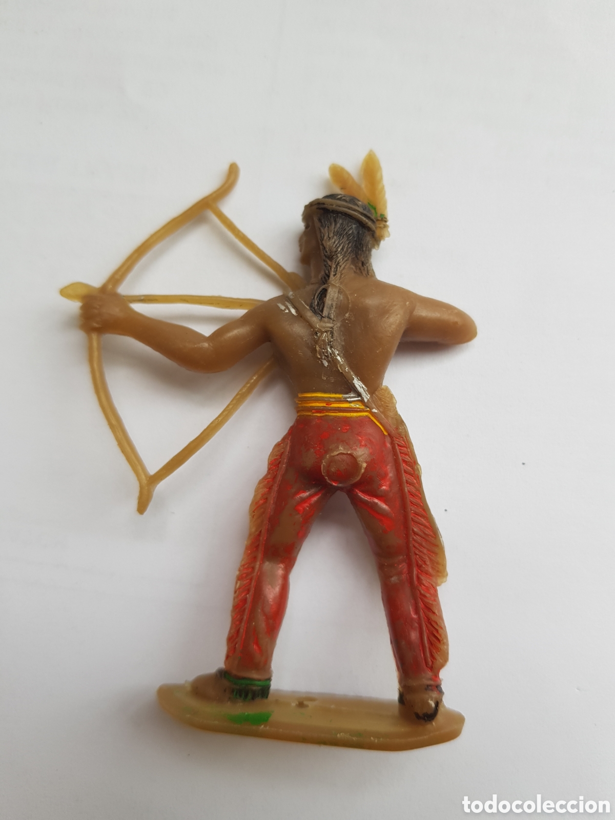 Figuras de goma y PVC: Indio Comansi con arco y flechas 8 cm Oeste figura - Foto 2