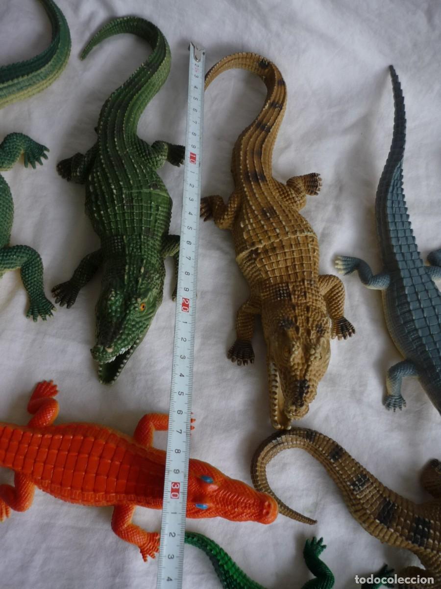 Figuras de goma y PVC: Conjunto de caimanes y cocodrilos de pl&aacute;stico - Foto 5
