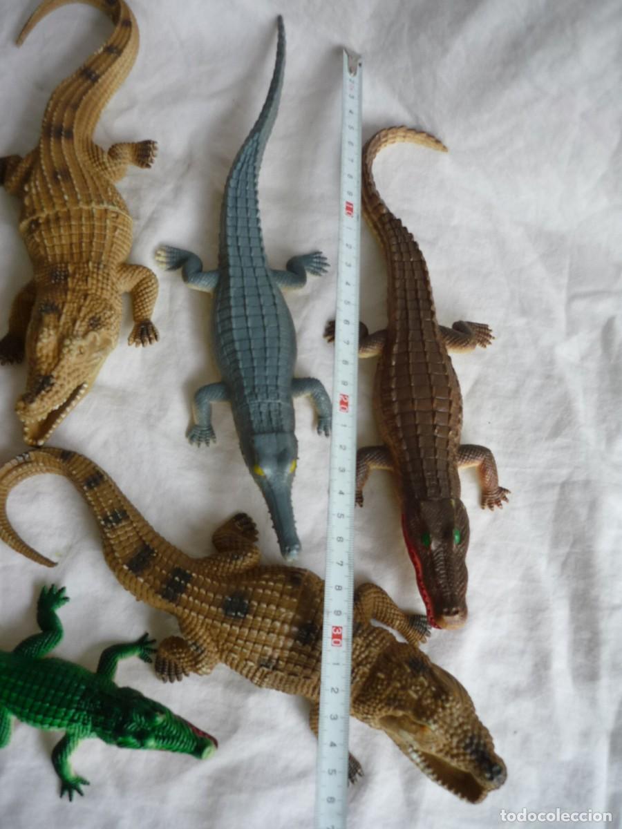 Figuras de goma y PVC: Conjunto de caimanes y cocodrilos de pl&aacute;stico - Foto 6