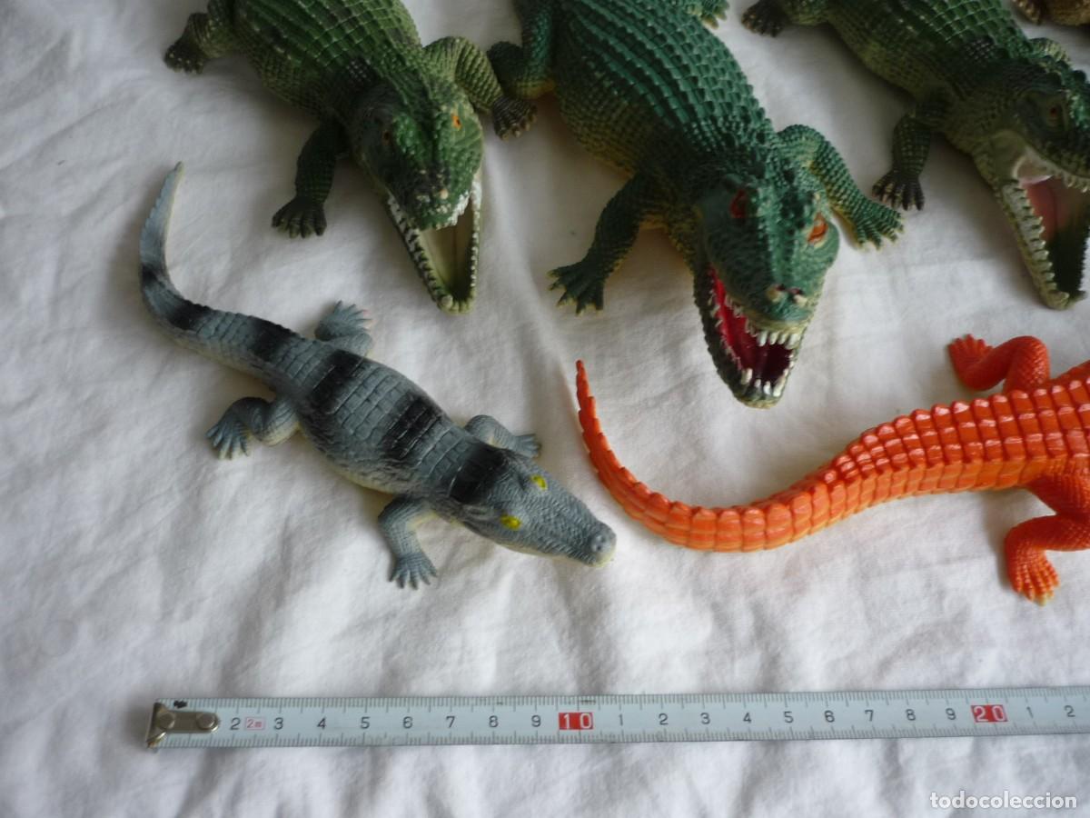 Figuras de goma y PVC: Conjunto de caimanes y cocodrilos de pl&aacute;stico - Foto 7